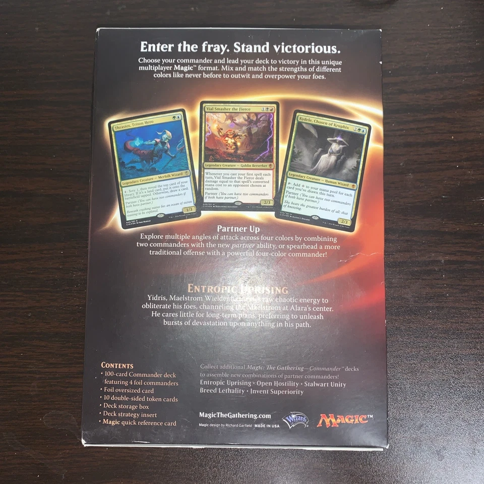 Magic MTG 2016 Commander Deck Entropic Uprising - UBRG Yidris - Image 2 of 2