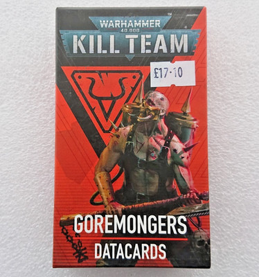 Games Workshop 102-60 Warhammer 40k KILL TEAM ''GOREMONGERS'' Data Cards NEW