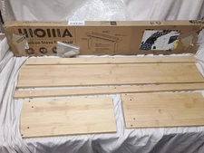 Bamboo Over The Stove Spice Shelf for Kitchen Storage, 31.5" Kitchen Spice Ra...