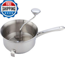 Norpro Silver Multi-Purpose Food Mill Stainless Steel 2qt