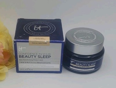 IT Confidence in Your Beauty Sleep Face Moisturizer Cream 2oz New In Box 