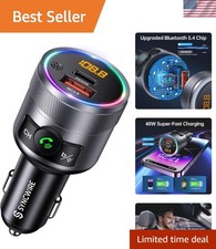 Smart Bluetooth FM Transmitter with Dual USB Charging  Noise Cancellation Tech