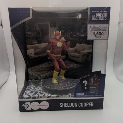 McFarlane Sheldon Cooper Flash The Big Bang Theory Movie Maniacs 6 Inch Figure