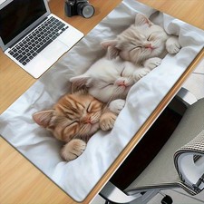 1pc Cute Cat Pattern Printed Desk Mat, Multifunctional Mouse Pad for Keyboard  