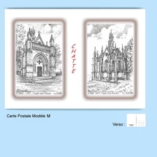 CP M 38169-385 POSTCARD 2 DRAWINGS 38 PUSSY