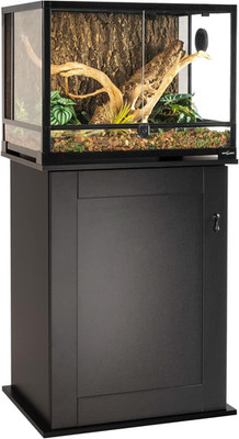 Reptile Terrarium Stand Wooden Terrarium Cabinet with Storage and Adjustable She