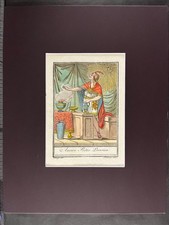 Ancient Peruvian Priest, Inca 1797 Original Hand Colored Engraving