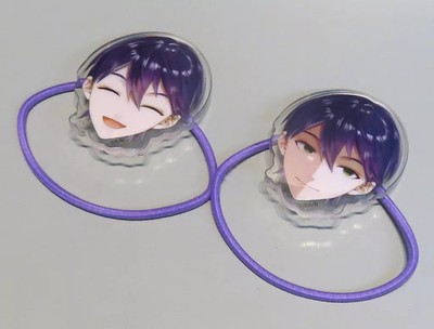 Toya Kenmochi Face Hair Ties 2 pcs Non-Metal Virtual YouTuber Niji Sanji