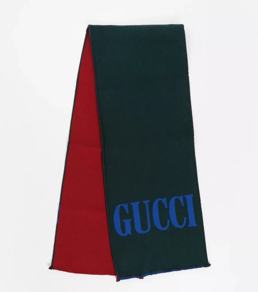 Bufanda larga de lana estilo Gucci para hombre 5255594G74473 Foto 4 de 4