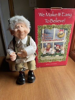 Zim's The Elves Themselves Christopher Wine Cellar Elf NO WINE GLASS See Pics