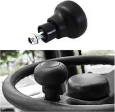 Steering Wheel Spinner Knob - Forklift Turning Aid, Non-Slip Power Handle Black