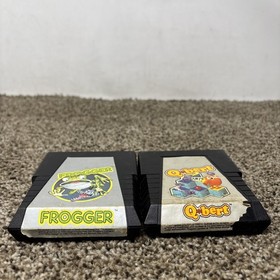 Frogger And Qbert Atari 2600 Game Lot Tested And Working