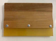 Wooden 8" Handle Squeegee with Square Rubber Blade