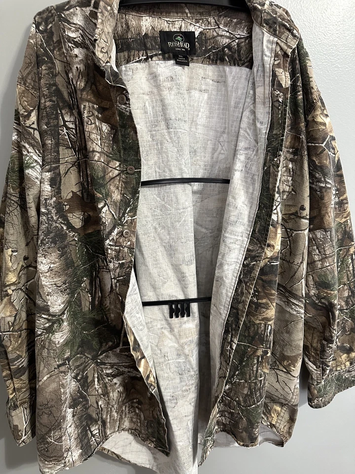 RedHead Realtree ap HD Camo Camouflage Button Up Hunting Shirt Men's 2XL - Image 3 of 3