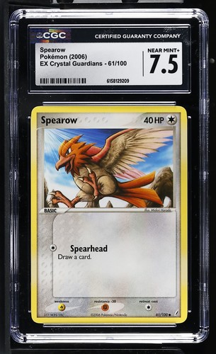 Spearow graded CGC 7.5 for sale on eBay