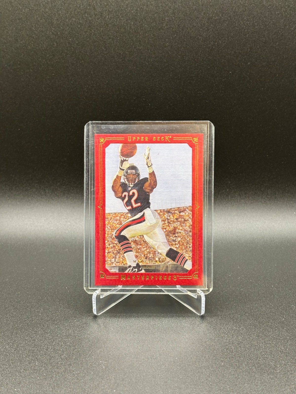 Matt Forte Upper Deck Masterpieces #64 Framed Red
