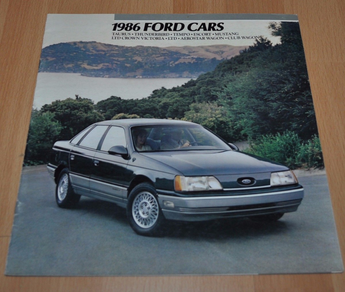 1986 Ford Cars Model Range Full Line Brochure Prospekt | eBay