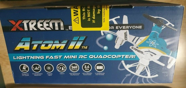 swann xtreem atom ii lightning fast mini rc quadcopter