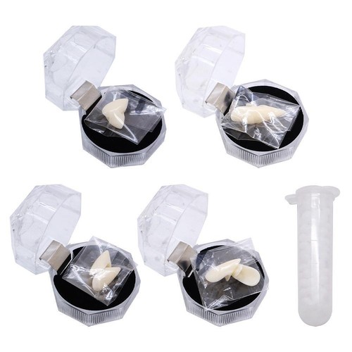 Cosplay Dentures Zombie Dracula Teeth Ghost Devil Fangs Props Teeth Y0N3 - Picture 3 of 17