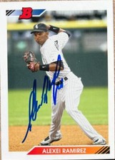 Alexei Ramirez Autographed 2010 Bowman - 1992 Throwbacks #BT96