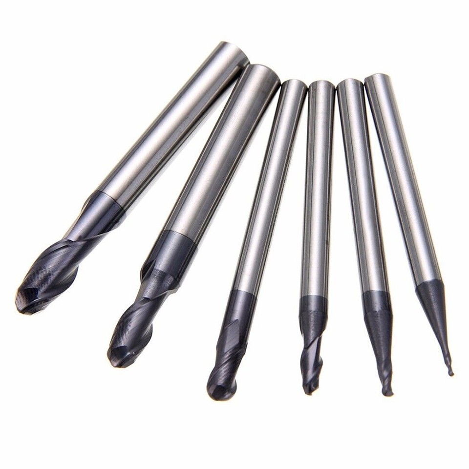 Ball End Mills Set 2 Flutes End Mill Finishing And Roughing High