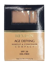 NEW Revlon Age Defying Makeup & Concealer Compact - HONEY BEIGE