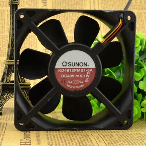 For SUNON KD4812PMB1-6A 12038 DC48V 9.1W 12CM High Air Volume Cooling Fan - Picture 3 of 5