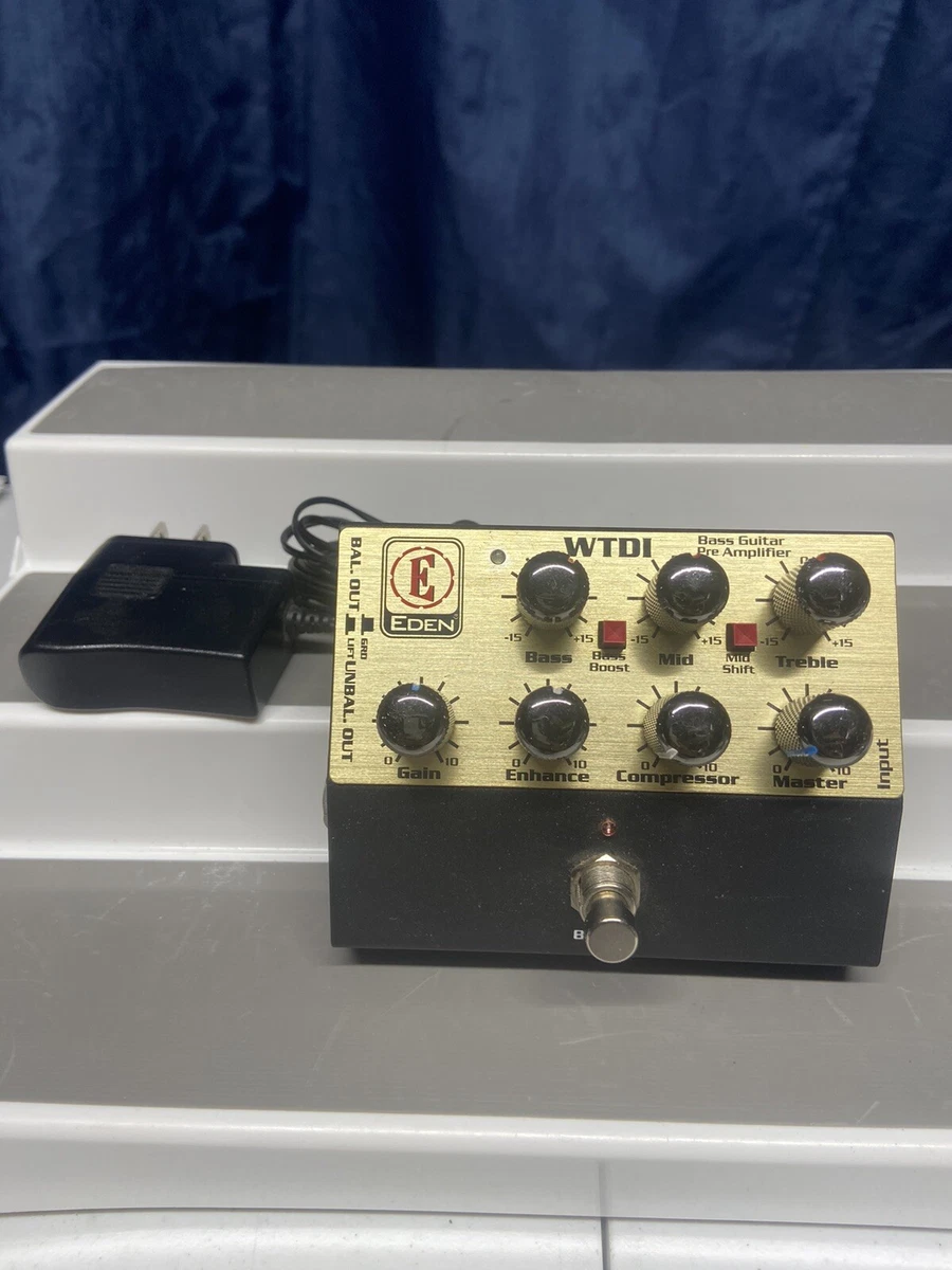 Eden WTDI World Tour Bass Preamp Preamplifier Direct Box DI EQ Effects Pedal