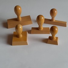 Holzstempel Neu│50 x 50 mm bis 100 x100 mm │ Stempel Holz Stempelrohlinge