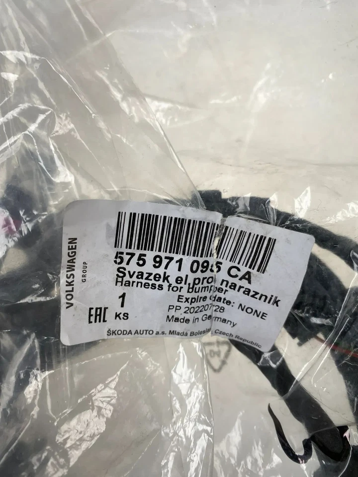 Original VW Ateca cable set for bumper front 575971095CA - Image 3 of 4