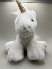 F.A.O. Schwarz Unicorn Plush White Gold Very Clean