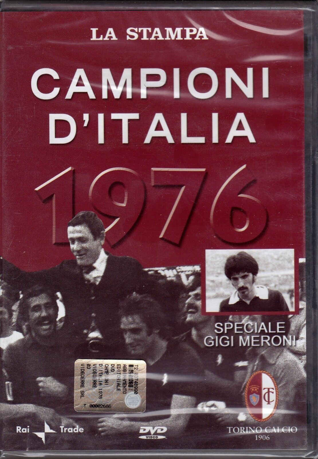 Dvd TORINO FC CAMPIONI D'ITALIA 1976 con speciale Gigi Meroni e tragedia Superga