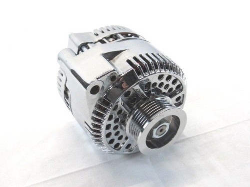 Alternador Ford 3G con polea serpentina de 2,6" 6 ranuras 150 amperios cromo D32004 - Imagen 2 de 4