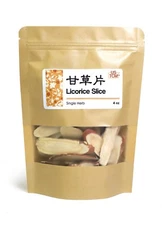 NEW PACKAGING Large Radix Glycyrrhizae Gam Cho Gan Cao  大甘草片 4 oz.
