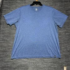 REI Co Op Tech T Shirt Men's XL Blue Heather Short Sleeve Hiking Running