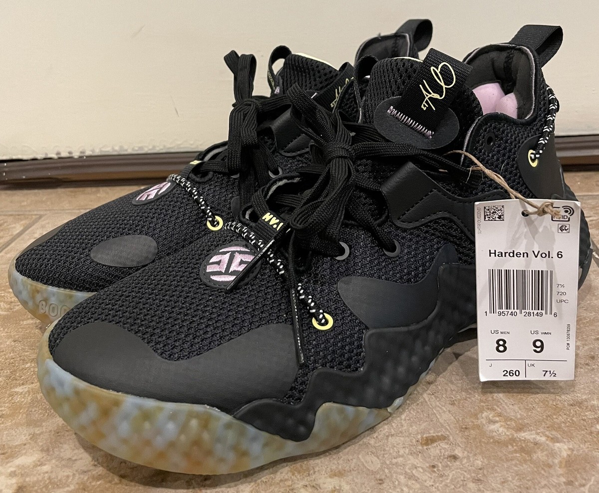 Adidas Harden Vol. 6 J Mens Sneakers Black Marbled Size 7.5 Adidas Harden Vol. 6 Shoes GV8704 – Kick Theory main image 3