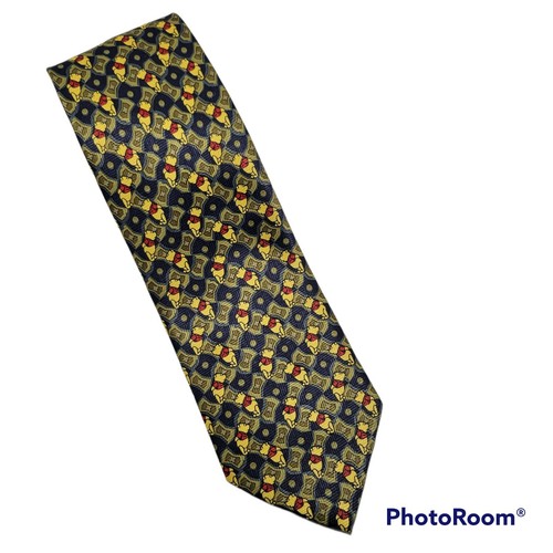 Disney Pooh Bear Tie 56" Necktie Winnie the Pooh Career Work Novelty Blue NEW - Picture 2 of 11