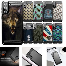 Case For Samsung Galaxy S21 FE Flex TPU Fiber SET15 Matte Slim Flexible
