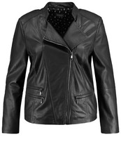 SAMOON Lederjacke by Gerry Weber NEU schwarz Damen Leder Jacke Gr.50