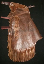 Custom Made Leather Chinks/Distressed Chaps/Made In USA