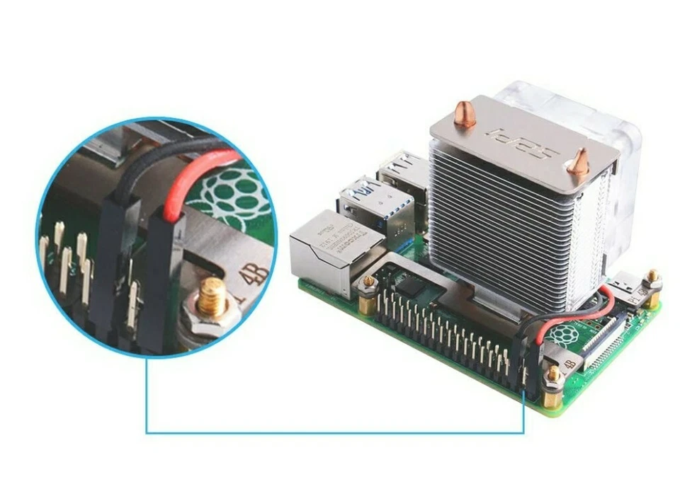 GeeekPi Raspberry Pi Cooling Fan, Raspberry Pi ICE Tower Cooler, RGB Cooling Fan - Image 4 of 4