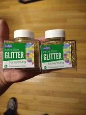 2 Sulyn Extra Fine Glitter Champagne Gold 2.5 Oz. Shaker Jar