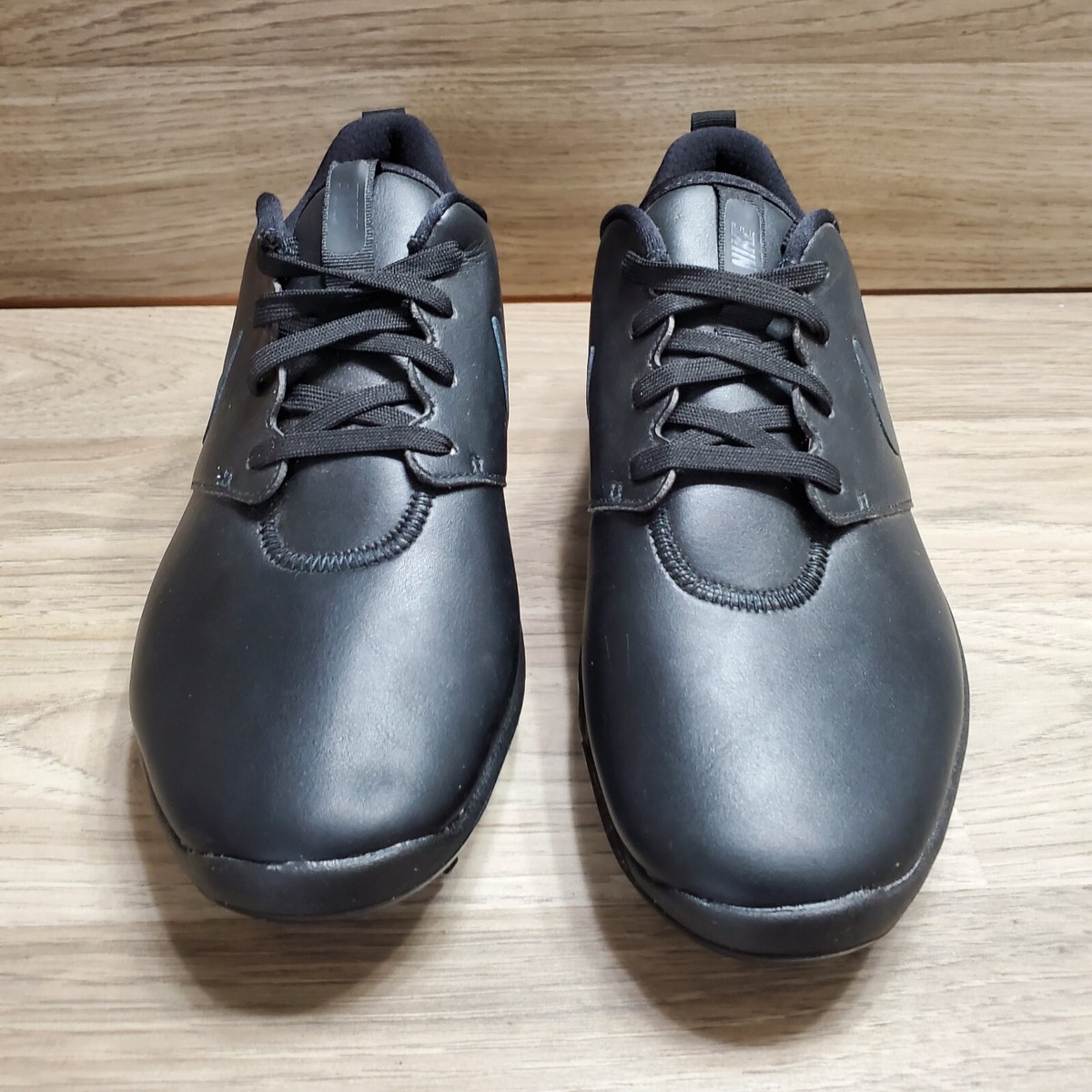 Nike Golf Shoes Roshe G Mens Size 7.5 Triple Black Leather Nike Golf Shoes Roshe G Mens Size 7.5 Triple Black Leather