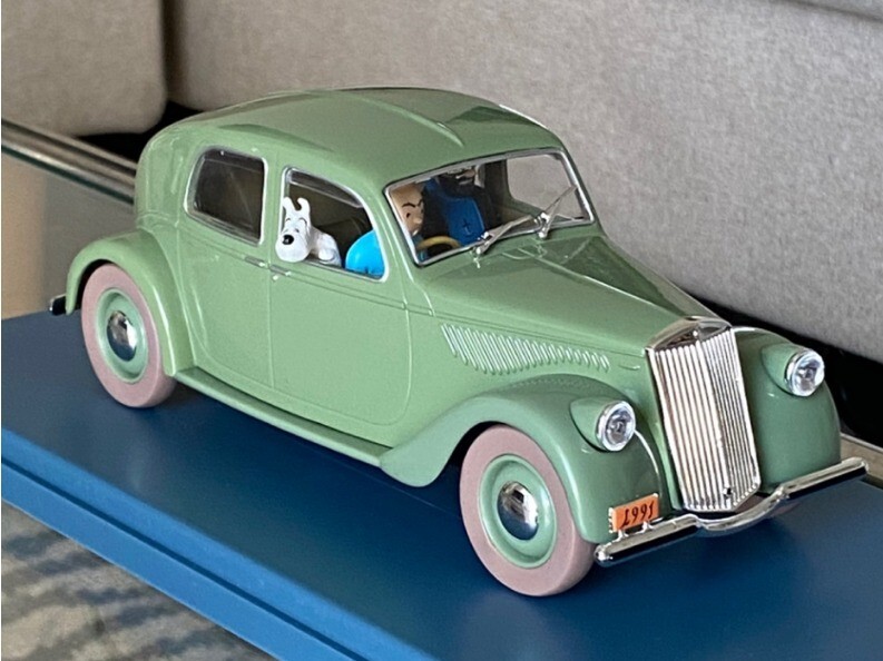 HERGE TINTIN THE LANCIA APRILIA #44 Car Figure 1/24 Authentic