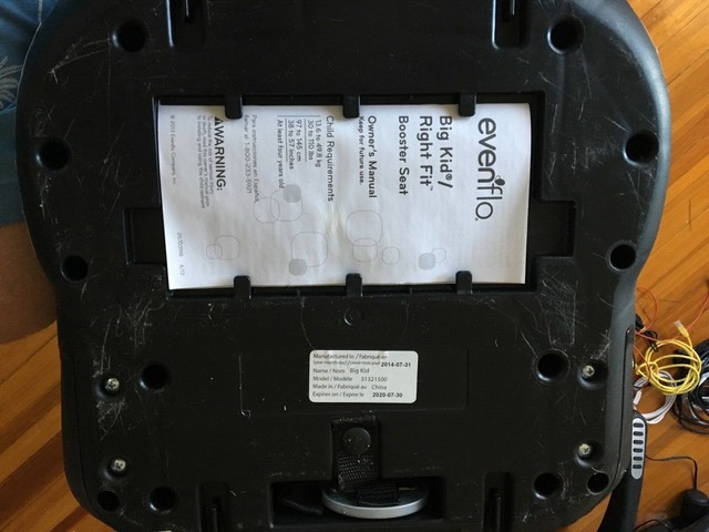 evenflo procomfort rightfit booster car seat