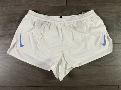 Nike Aeroswift ADV 2” Running Racing White Shorts Men's Size XL