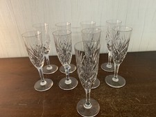 9 Champagne Flutes Model Cut In Crystal From Saint Louis Price Per Unit