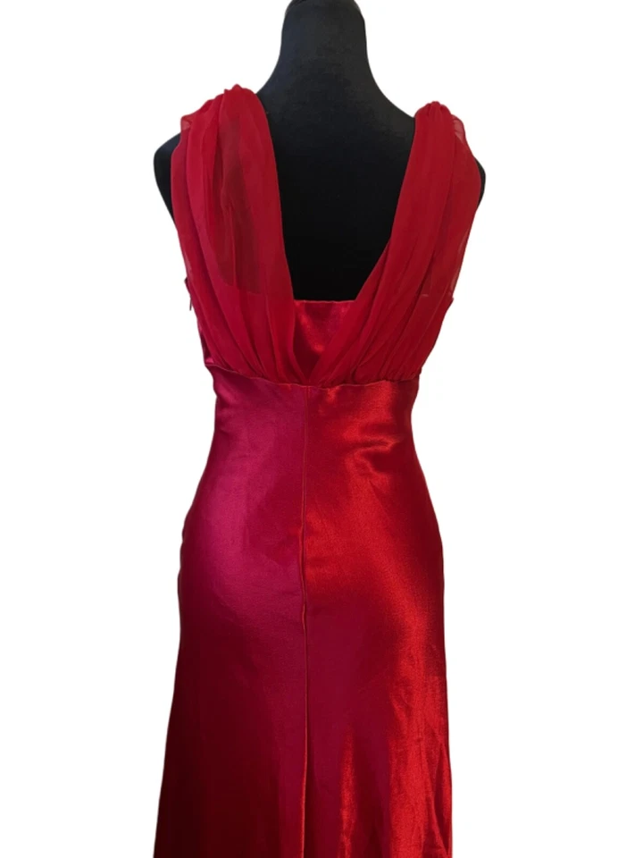 Fiesta fashion evening prom bridesmaid party red long dress size M  NEW - Image 4 of 4