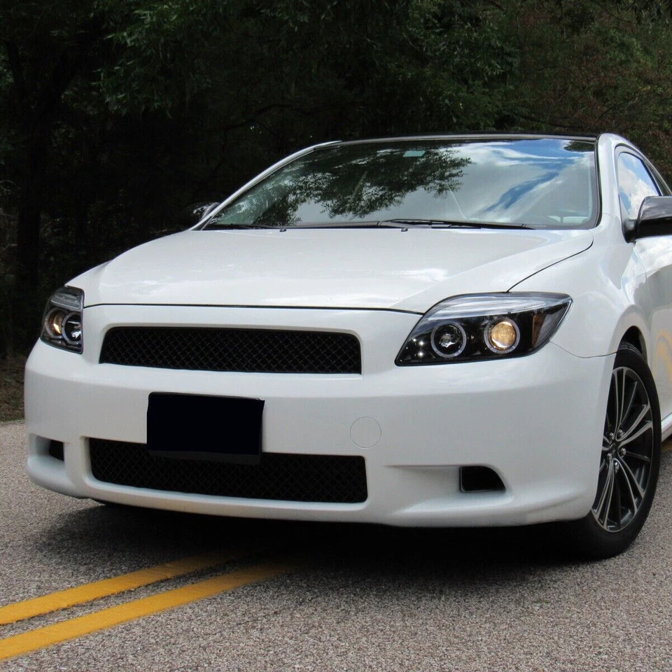 Front Upper & Lower JDM Mesh Grill Grille For 2005 2006 2007 2008-2010 Scion TC - Image 3 of 4