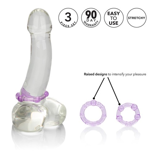 Super Stretchy Silicone Rings Beaded Cock Enhancer Penis Stimulator Men Sex Toy - Picture 3 of 8